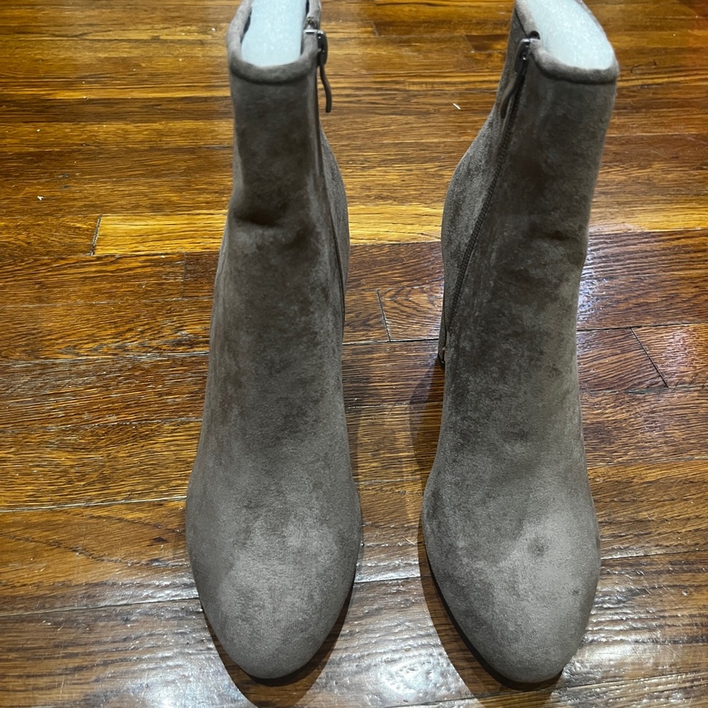 Forever 21 Taupe Suede Ankle Boots